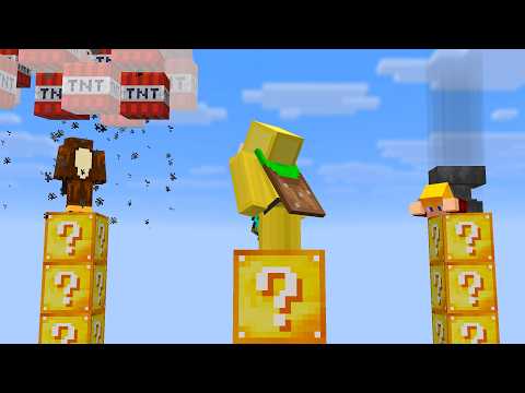 3 Idiots 3 Lucky Block Pillars