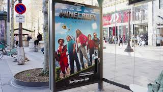A Minecraft Movie on the Champs-Elysées! | JCDecaux France