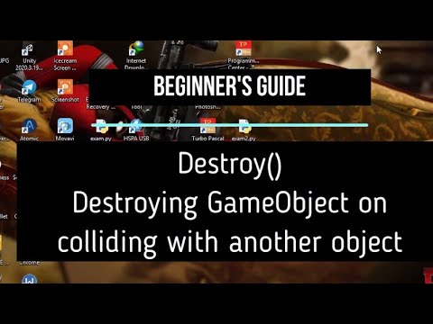 Deleting GameObjects in Unity. How to destroy objects with C# script.