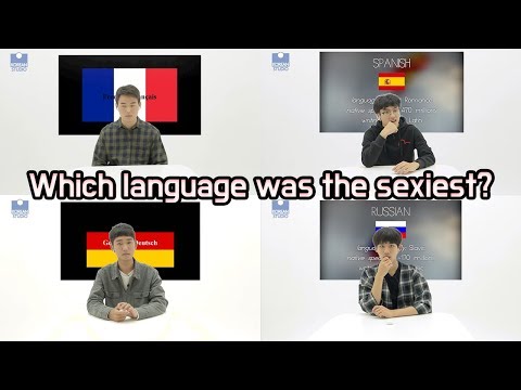 Languages Koreans Think Are Sexy (English, French, German, Russian, etc.)