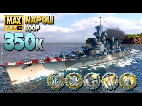 Cruiser Napoli: Aggressive play to win the flank - World of Warships