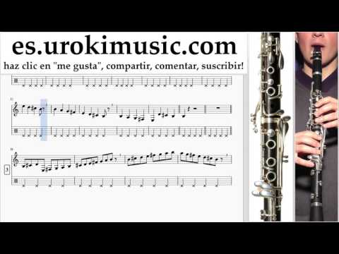 Tutorial de Clarinete Calvin Harris ft. Rihanna - This Is What You Came For Clases Notas Parte#1 um