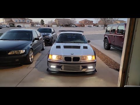Supercharged E36 328is first shakedown Podium Club CW