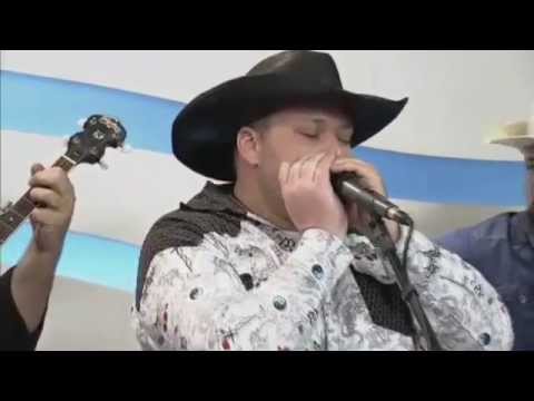 Giddy Up - Matt Scullion HILLBILLY Acoustic Version Harmonica - TV Bandeirantes Programa Terra Viva