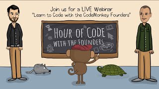 Coding Adventure || Live Coding Class with the CodeMonkey Founders || 2021 Hour of Code Event