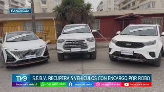 En Rancagua Carabineros recupera tres vehículos con encargo por robo, detiene a tres personas