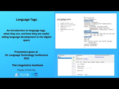 A presentation on Language Tags