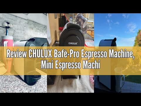 CHULUX Mini Coffee Maker for K Capsule, Single Serve Coffee Maker for One Cup Americano, Lightweight Pod Coffee Machine, Red video review thumbnail