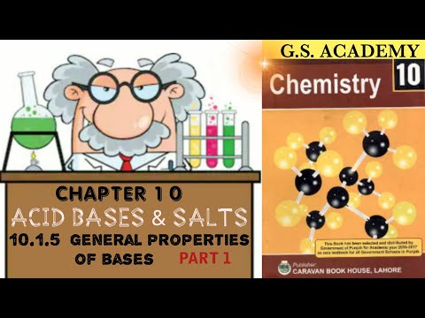 Chemical Properties of Bases, CHAPTER 10, ACID BASES AND SALTS, CLASS 10, CHEMISTRY, GS ACADEMY, Video