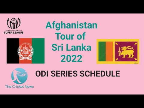 Afghanistan Tour of Sri Lanka ODI Series Schedule ICC ODI Super League ||#thecricketnews