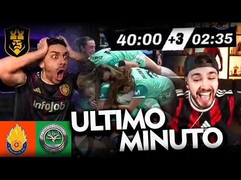 DJMARIO AND JUAN GUARNIZO react to the COMEBACK of TRONCOS FC vs SAYANS || Kings League Spain