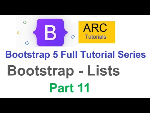 Bootstrap 5 Tutorial For Beginners 11 Bootstrap Lists Tutorial