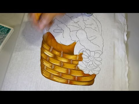 Roberto Ferreira -  Aprenda a pintar cesta  passo a passo.
