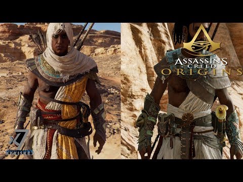 Assassin's Creed Origins - Fully Upgraded Gear Changed Appearance after Patch 1.1.0 | Comparison