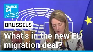 New EU migration deal: border controls, asylum policy and mandatory so