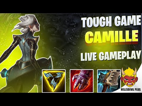 Camille Top Tough Game! - Wild Rift HellsDevil Plus Gameplay
