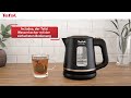 Tefal Wasserkocher Includeo KI5338 1 l, Schwarz