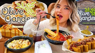 Eating OLIVE GARDEN Menu Items I've NEVER Tried Before!