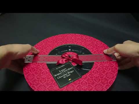 luxury round chocolate box