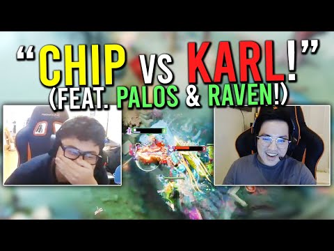 "CHIP vs KARL SA MID LANE!"🔥 - (Feat. PALOS & RAVEN!)🔥