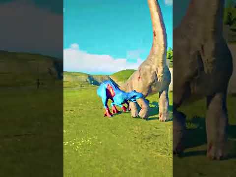 Superman IREX attack Brachiosaurus Jurassic World Evolution 2 #shorts