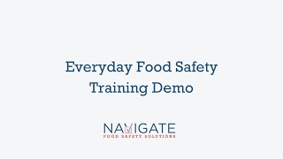 Everyday Food Safety Training Demo