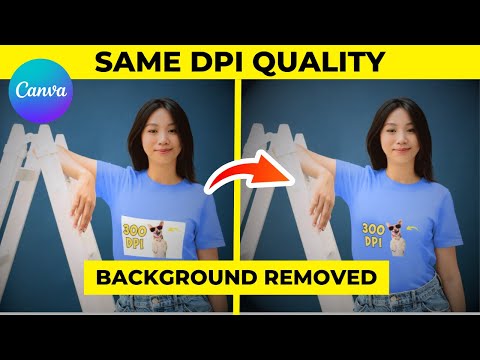 How to Convert image to 300 DPI with Transparent Background - BEST method!
