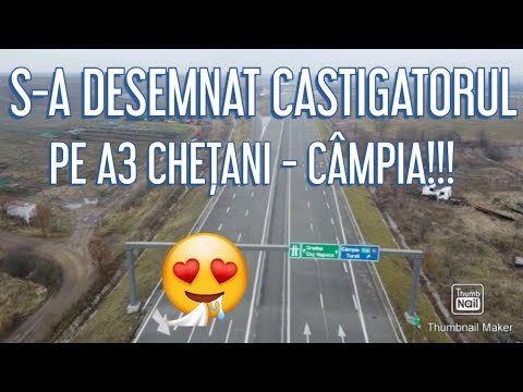 S-A DESEMNAT CASTIGATORUL PE AUTOSTRADA A3 CHETANI - CAMPIA TURZII!!!