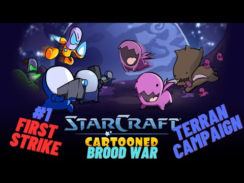 Starcraft Cartooned Campaign #39 | Brood War Terran Campaign #1 | First Strike