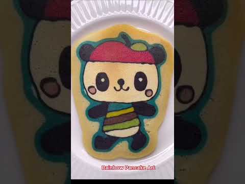 Shorts - Sanrio Characters,Pandapple,Monkichi,Chococat, Pancake Art I Rainbow Pancake Art