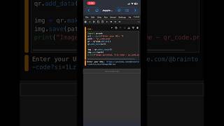 Python QR code generator #ai #coding #productivity #programming #python #tech