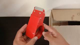How to Use Packing Tape Dispenser | Roller Tape Cutter