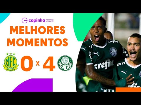 MIRASSOL 0 X 4 PALMEIRAS | MELHORES MOMENTOS | OITAVAS DE FINAL | COPINHA 2023