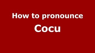 How to pronounce Cocu