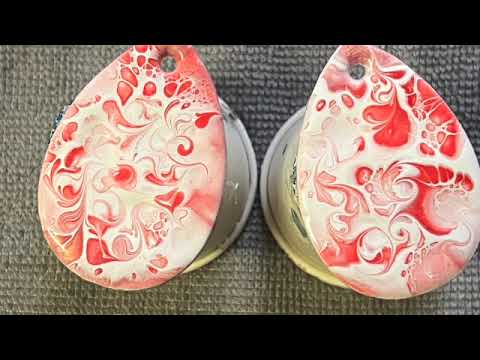 Baby Bloom on wooden earring blank