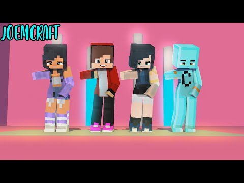 COUPLE DANCE | MAIZEN, APHMAU, FUNNEH, CRAFFTEE | POI POI MEME | SHUFFLE DANCE - Minecraft Animation