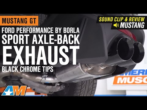 2018-2020 Mustang GT Ford Performance by Borla Sport Axle-Back w/ Black Tips Sound Clip & Review