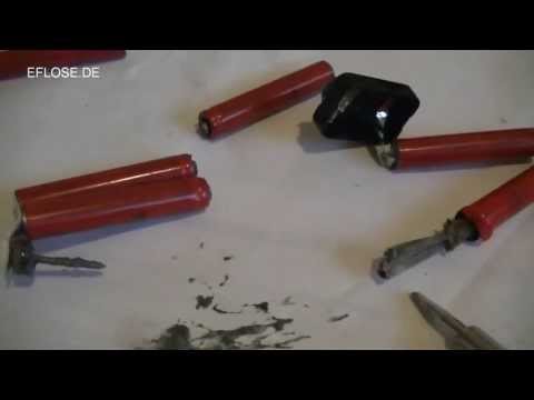 9 Volt Batterie zerlegen - Zelle aufgeplatzt - eflose #275