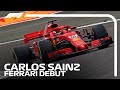 Carlos Sainz Makes His Ferrari Track Debut