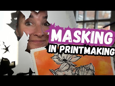 The Power of Masking in Printmaking - (using Gelli Plate,Yupo Paper & Acetate)