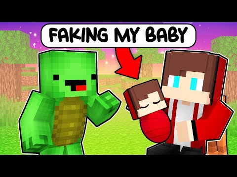 Shrek Craft - Maizen faked HAVING A BABY in Minecraft! - Parody Story(JJ and Mikey TV)