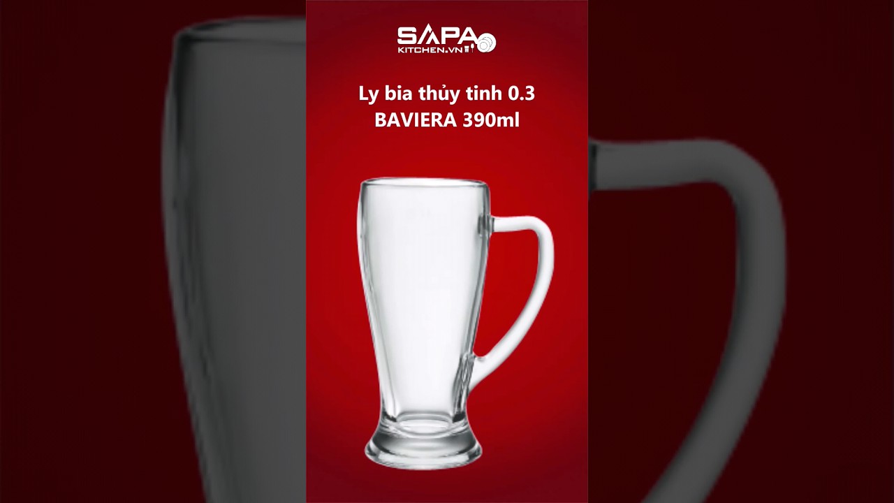 Ly bia thủy tinh 0.3 Baviera 39cl