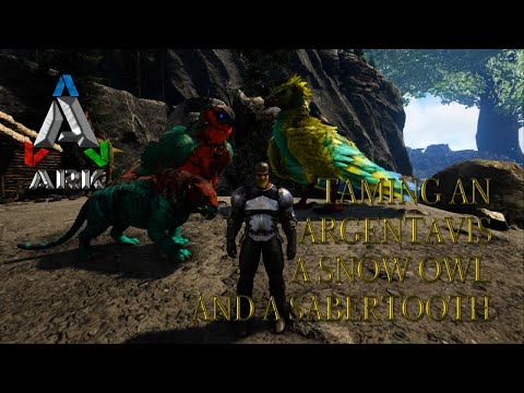 Taming An Argentavis A Snow Owl And A Sabertooth Ark Survival Evolved Fjordur Ep 7