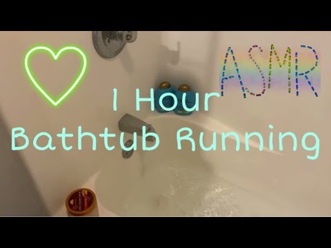 1 Hour Bathtub Running - White Noise ASMR - Sounds for Sleep and Relaxation