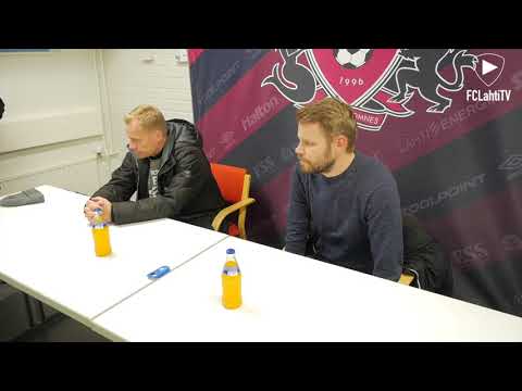 FCLahtiTV: FC Lahti - IFK Mariehamn -ottelun jälkeinen lehdistötilaisuus