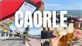 【Caorle Vlog #3】自転車で町散策＆ミニゴルフ！遊びすぎには注意🫠