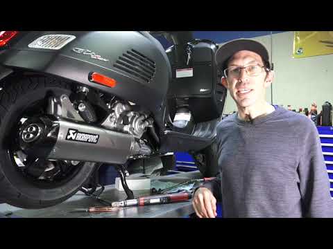 How To Install the New Akrapovic Exhaust System on Vespa GTS