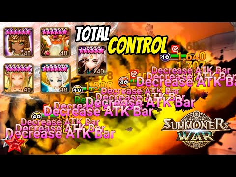 Full Control Team with Cheongpung (Wind Art Master) in Summoners War