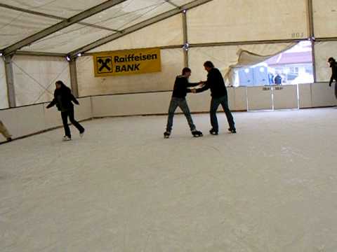 Attila and Roland iceskating