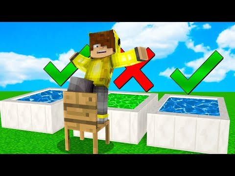 HAYATTA KALMAK İÇİN DOĞRU HAVUZU SEÇ! 😱 - Minecraft